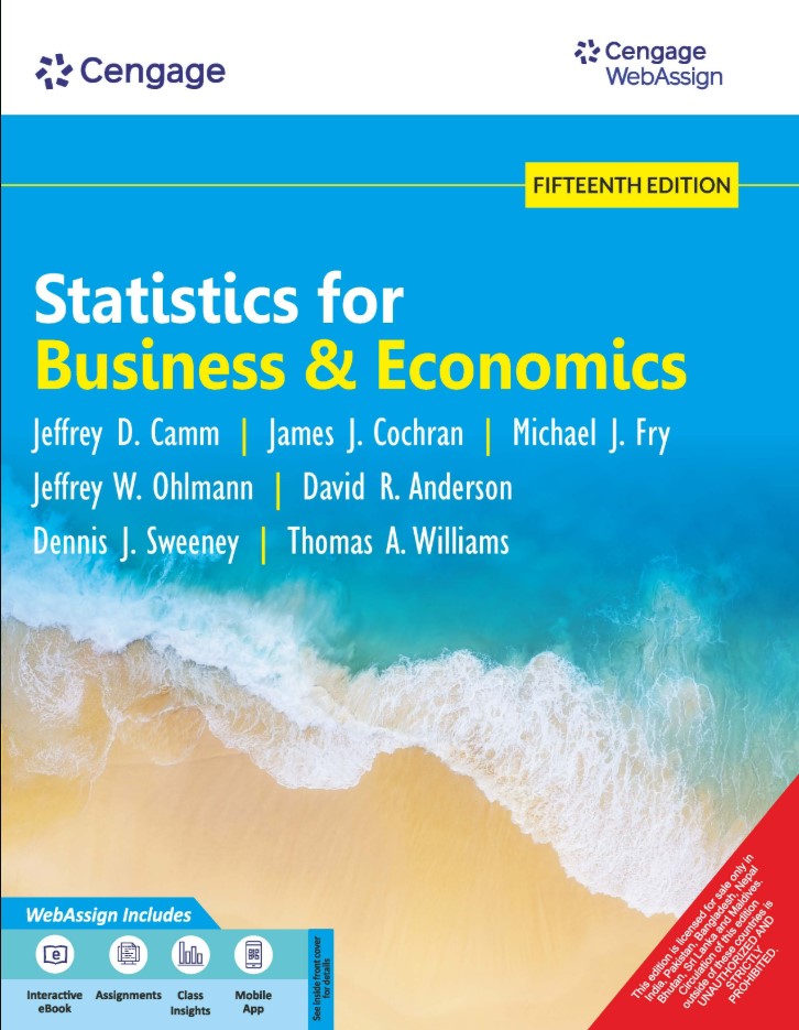 Statistics for Business and Economics with WebAssign | 15th Edition